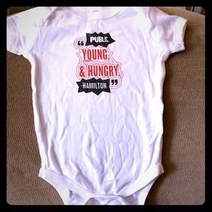 Hamilton Young Scrappy & Hungry onesie 12 months